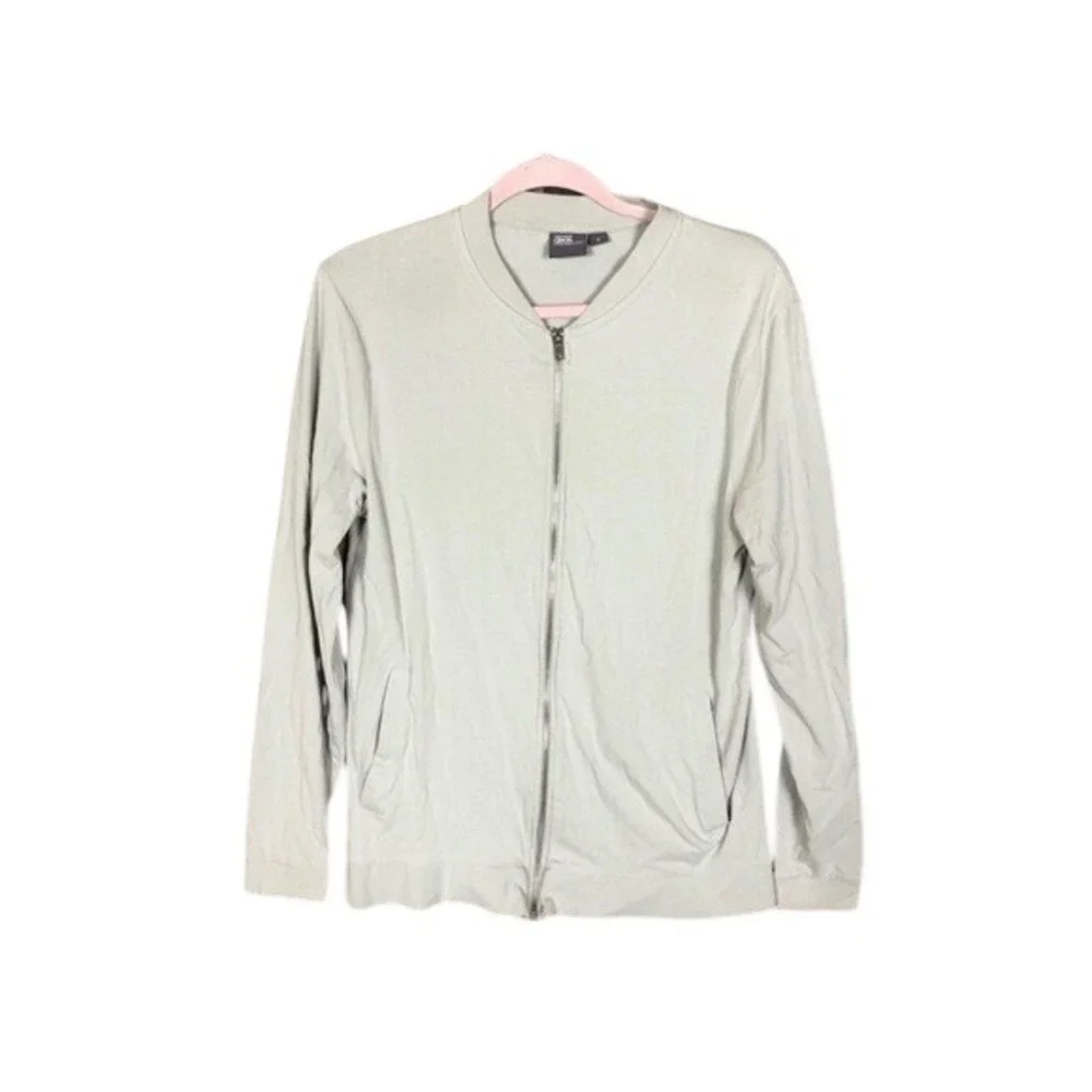ASOS women's Gray Bomber Style Zip Up Cardigan Jacket‎ Size Medium